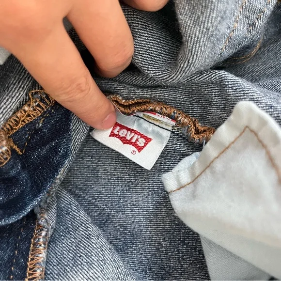 Levi's Blue Straight Jeans Classic Style - Picture 4 of 6